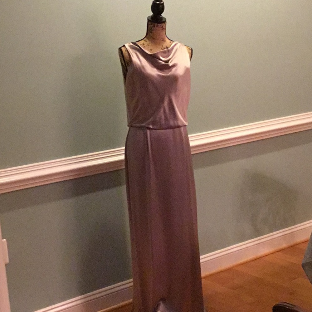 Taupe Evening Gown